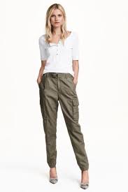 Look Calça Jeans Com Elastico Na Perna Calcas De Mistura De Linho Calcas Cargo Femininas Calcas Fashion Pano