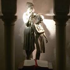 Mother And Child Statue Sculpture Plaiting Braiding St Mary S College Chapel Moraga Ca Photo Jenny Mount Statue Moraga Photo