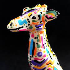 Small ceramic giraffe ornament figurine. Pin On Ceramic Art