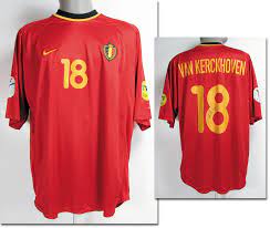 Vintage and retro belgium football shirts and training kit, featuring home, away and original match worn player editions from the early 1990s to present day. Uefa Euro 2000 Match Worn Football Shirt Belgium Agon Sportsworld Online Shop