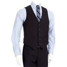 Pinstriped Vest W 5 Buttons Modern Fit Striped Vests Mens Wedding Attire Modern Fit