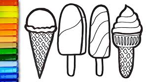 Mandala coloring page ice cream coloring pages for adults get well soon ice cream mandala digital coloring hand drawn line art by olga zaytseva easy and free to print ice cream coloring pages for children. How To Draw Ice Cream Easy Simple Drawing Ideas And Coloring Pages For Kids Youtube