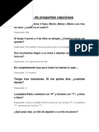 A menudo se utilizan con humor. Capcioso Ejemplos