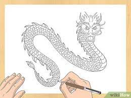 Fold or print guide lines. How To Draw A Chinese Dragon 8 Steps With Pictures Wikihow