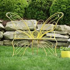 Yellow Metal Butterfly Garden Chair Kirklands Garden Chairs Butterflies Outdoor Butterfly Garden