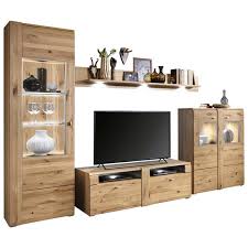 334 x 204 x 54 cm (b x h x t) große wohnwand aus mdf in san remo eiche mit absetzungen in schieferfarbe erhält durch die. Wohnwand Eiche Furniert Massiv Eichefarben Schieferfarben Von Xxxlutz Fur 1 724 63 Ansehen