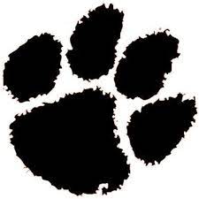 Clemson Paw Stencil Tiger Paw Print Clemson Tiger Paw