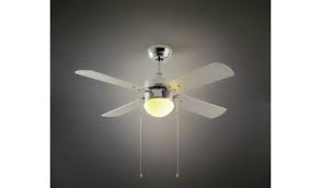 Some ceiling fans will not accommodate the addition of a light kit but quite a few will. Buy Argos Home Ceiling Fan Chrome Grey Ceiling Fans Argos