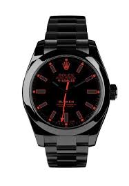 Black And Red Mens Watch Black And Red Rolex Rolex Watches Custom Rolex Rolex