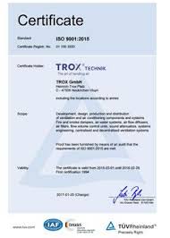 White paper, pdf format when implementing iso 9001:2015 you may find it daunting deciding which method to follow. Quality Standards At Trox Trox Gmbh