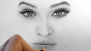 Sketch the hairline and ears. Realistic Face Drawing How To Novocom Top