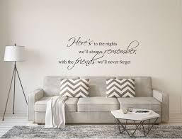 Friends Wall Sticker Quote Friends Wall Decal Friends Wall Etsy Wall Stickers Living Room Wall Stickers Bedroom Wall Art Quotes Bedroom