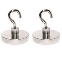 55lb Heavy-Duty Magnetic Hanging Hooks (2 Pack)