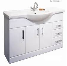 From bathroom cabinets and towel racks, to bathroom storage we stock towel racks, storage boxes and baskets, and even corner shelving! 1200mm Vanity Units Classic 1200mm Basin Vanity Unit Gloss White Bathroom Furniture From Premier Bathrooms