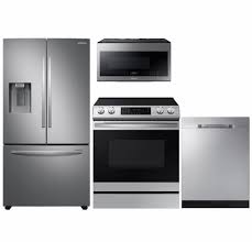 Package S1 Samsung Appliance Package 4 Piece Appliance Package With Electric Range Stainless Steel