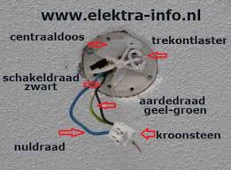 uitleg lamp aansluiten aan plafond centraaldoos of muur elektra info nl