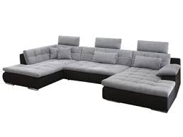 Canape Dangle Grease En Tissu Noir Et Blanc Avec 4 Coussins Code Article 234609 Wohnung