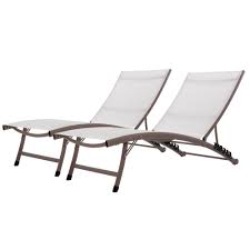 Vivere 2 Piece Aluminum Outdoor Chaise Lounge Set Cwtl2 Pe The Home Depot Outdoor Chaise Lounge Patio Lounge Chairs Outdoor Chaise