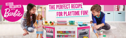 The barbie ultimate kitchen is a hit with my kids! Barbie Ultimate Kitchen With Doll Dough Cooking Baking Toy Playset The Entertainer