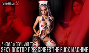 Sexy Doctor prescribes the fuck machine