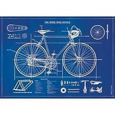This Classic Vintage Wrap Features A Blueprint Of A Ten Speed Bicycle Perfect For Any Cyclings Enthusiast Works Great For Wall In 2020 Bicycle Bike Poster Blueprints