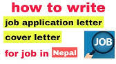 Sample of job application letter in nepali language. Yd77p1ricojvym