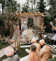 These 25 small wedding ideas are cheaper, more personal and will make your day a memorable affair. Dreamy Intimate Backyard Wedding With Boho Florals And 34 Guests