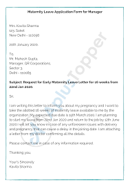 Leave application format is available for schools, colleges, and offices. Maternity Leave Application How To Write Maternity Leave Application Format And Sample A Plus Topper