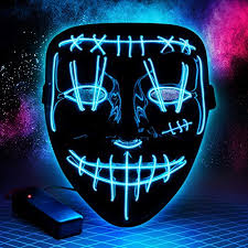 Halloween Purge Mask Light Up Scary Mask Buy Online In Switzerland At Desertcart