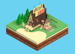 3d Mystery Shack From Gravity Falls