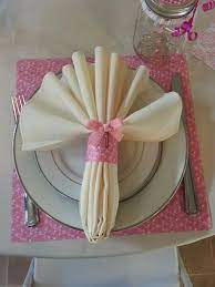 Baby Shower Napkin Ring With Paper Clip And Bow Baby Shower Napkins Dollar Origami Creative Memories