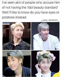 No You Kno What No He Doesn T Look Like A Typical Idol But Honestly That Makes Him Stand Out So Much More And Is One Of The Imm Bts Boys Namjoon