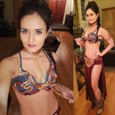 Winnie Cooper (Danica McKellar) as Slave Leia | Best Celebrity Nude scenes