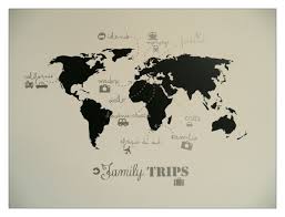 Un Peu D Evasion 1 Le Monde De K Carte Du Monde Carte Deco Murale