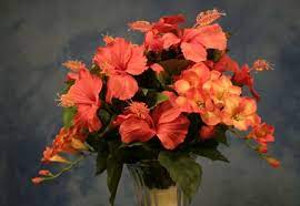 Tropical Hibiscus Flower Wedding Bouquet Flower Bouquet Wedding Wedding Bouquets Hibiscus Flowers