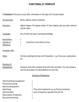 Learn how to clearly explain your skills and knowledge to potential disadvantages of a functional cv you may not be able to highlight promotions as much as you can in other layouts. Download Cv Template For Free Formtemplate