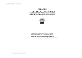 Pembelajaran di sekolah di masa kebiasaan baru (new normal). Doc Silabus Mata Pelajaran Fisika Smk Muhammadiyah Sumpiuh Silabus Hasan Al Banjari Academia Edu