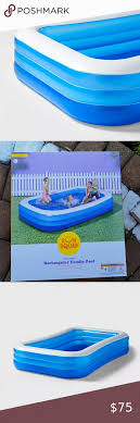 Brand New In Box Huge 10ft X 6ft Inflatable Pool Inflatable Pool Inflatable Rectangular Pool