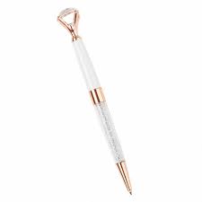 Stylo A Billes En Metal Argente Et Imitation Diamant Marilyn Maisons Du Monde Stylo Bille Stylo Billes