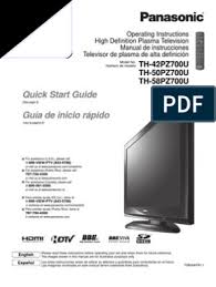 If you're in the market for a new television, the abundance of brands and models can be confusing and deciphering all of the options a taxing experience. Th42pz700u Pdf Conector Electrico Enchufes Y Tomas De Corriente Alterna