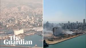 The industrial waterfront by the mediterranean sea was full of warehouses which were levelled by the blast on tuesday evening. Beirut Before And After Drone Footage Shows Devastation Caused By Explosion Youtube