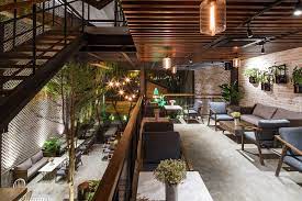 This terrace is a great example of breathtaking minimalism. An Garden Cafe Inspired By The Hanging Garden Of Babylon Pendulum Magazine