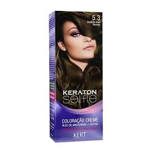 Coloração keraton selfie 50 gr castanho claro 5.0. Coloracao Keraton Selfie 50 Gr Castanho Claro Dourado 5 3 Lojaslivia