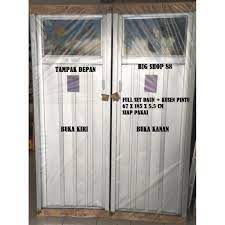 Ada kemungkinan perbedaan harga antar lokasi atau daerah namun tidak terlalu jauh. Pintu Alumunium Aluminium Galvalum Murah Full Set Daun Dan Kusen Pintu Tinggal Pakai Shopee Indonesia