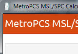 Aug 31, 2014 · use msl utilities apk to get spc, then dial ##diag# put spc then go to quallcom menu and select dm+mtp+adb connect to pc, install generic samsung drivers. Download Metropcs Msl Spc Calculator 1 3 2 9