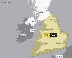 Uk forecast for the next 5 days fine and very warm for many. Uk Weather Met Office Issues Wind Warning For Today News Shopper