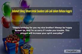Terima kasih untuk waktu yang telah kita habiskan berdua. 20 Ucapan Selamat Ulang Tahun Untuk Saudara Yang Teristimewa