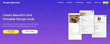 Create Beautiful And Printable Recipe Cards For Blogger Squarespace Wix Wordpress And Any Other Platfor Printable Recipe Cards Recipe Cards Create A Recipe
