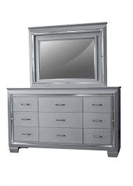Maybe you would like to learn more about one of these? Myco Furniture Ma700 Q Martina Silver Diamond Tufted Queen Panel Bedroom Set 5pcs W Led Lights Ma700 Q Set 5