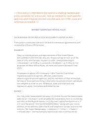 Make an equal opportunities policy template to show your business is committed to equality the equality act 2010 specifies 9 protected characteristics. Internet Sweepstakes Rules Template 3 Easy Steps
